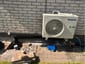 Panasonic värmepump utedel väggmonterad med diskret rördragning Panasonic värmepump utedel väggmonterad med diskret rördragning