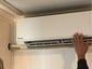 Service av Panasonic luft-luftvärmepump med rengjorda filter Service av Panasonic luft-luftvärmepump med rengjorda filter